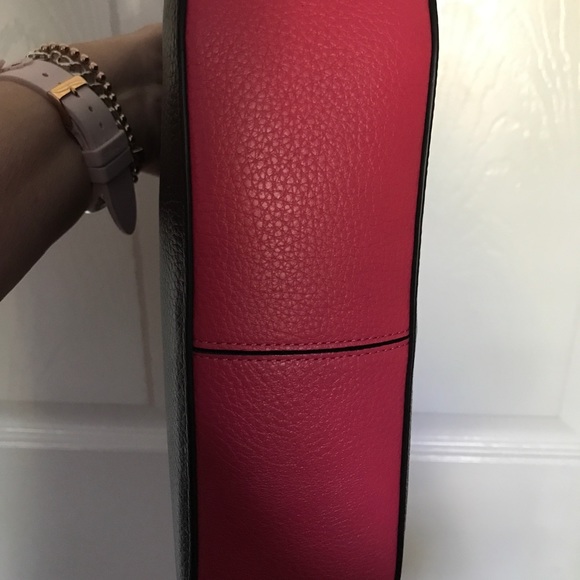 NWT-Coach Marlie multi colourblock top handle - Picture 5 of 9